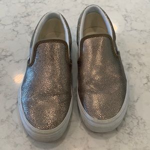 Excellent Used Condition Metallic gold/bronze colored Vans.